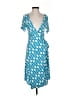 L.L.Bean Print Blue Casual Dress Size S - photo 1