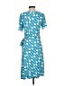 L.L.Bean Print Blue Casual Dress Size S - photo 2