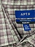 Apt. 9 Checkered-gingham Gray Long Sleeve Button-Down Shirt Size XL - photo 7
