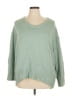 Free People Solid Green Pullover Sweater Size XS - photo 1