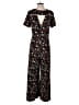 Porridge 100% Rayon Print Black Orange Jumpsuit Size Sm (1) - photo 2