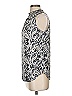 Perseption Silver Black Sleeveless Blouse Size S - photo 5