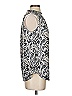 Perseption Silver Black Sleeveless Blouse Size S - photo 4