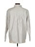 Maurices Stripes Silver Long Sleeve Button-Down Shirt Size M - photo 2