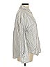 Maurices Stripes Silver Long Sleeve Button-Down Shirt Size M - photo 4