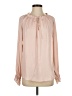 Ann Taylor LOFT 100% Polyester Pink Long Sleeve Blouse Size S - photo 1