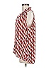 Laundry by Shelli Segal Checkered-gingham Red Sleeveless Blouse Size M - photo 5