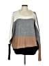 H By Halston Color Block Gray Pullover Sweater Size L - photo 1