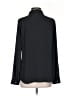 Ann Taylor LOFT 100% Polyester Solid Black Long Sleeve Blouse Size S - photo 2