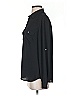Ann Taylor LOFT 100% Polyester Solid Black Long Sleeve Blouse Size S - photo 5