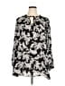 I.N. Studio 100% Polyester Silver Long Sleeve Blouse Size XL - photo 1