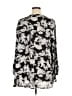 I.N. Studio 100% Polyester Silver Long Sleeve Blouse Size XL - photo 2