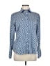 Eterna Houndstooth Blue Long Sleeve Blouse Size EU 40 / US 10 - photo 1