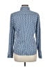 Eterna Houndstooth Blue Long Sleeve Blouse Size EU 40 / US 10 - photo 2