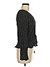 H&M 100% Viscose Polka Dots Black Long Sleeve Blouse Size 6 - photo 4
