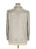 Wyse Metallic Silver Long Sleeve Blouse Size 14 (6) - photo 2