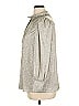 Wyse Metallic Silver Long Sleeve Blouse Size 14 (6) - photo 5