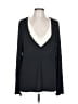 Bordeaux Black Long Sleeve Blouse Size L - photo 1