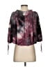 American Eagle Outfitters Tie-dye Ombre Purple Gray 3/4 Sleeve Blouse Size S - photo 2