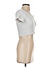 Aura Ivory White Short Sleeve T-Shirt Size S - photo 4