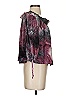 American Eagle Outfitters Tie-dye Ombre Purple Gray 3/4 Sleeve Blouse Size S - photo 4