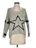 Maddison Stars Silver Pullover Sweater Size S - photo 1