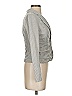 ALLIHOP 100% Cotton Gray Blazer Size XS - photo 4