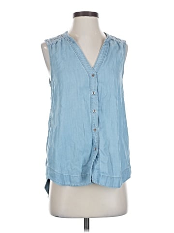 Holding Horses Sleeveless Button-Down Shirt (view 1)