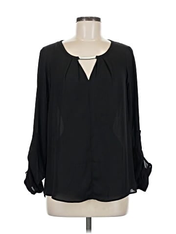 Black Rainn Long Sleeve Blouse (view 1)