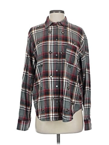 Elizabeth and James Long Sleeve Button-Down Shirt (view 1)