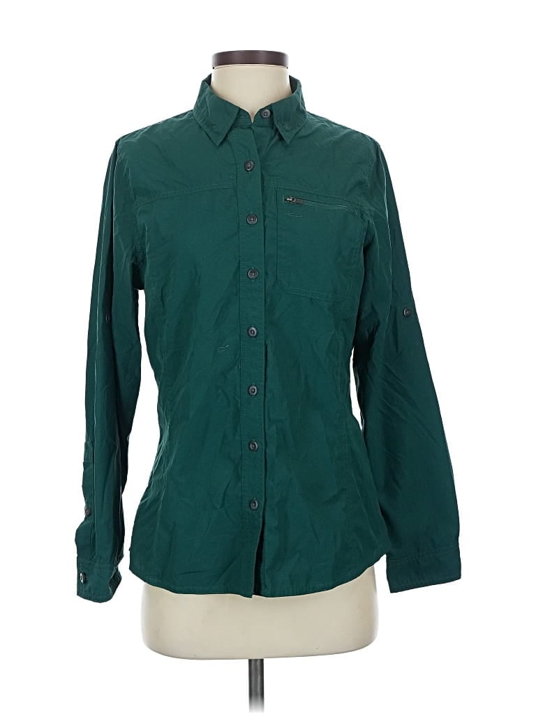 Pre-owned L.l.bean Long Sleeve Blouse In Blue