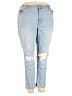 Express Hearts Blue Jeans Size 18 - photo 1