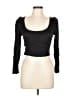 Intermix Black Long Sleeve Top Size 10 - photo 1