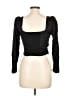 Intermix Black Long Sleeve Top Size 10 - photo 2