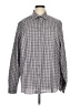 Apt. 9 Checkered-gingham Gray Long Sleeve Button-Down Shirt Size XL - photo 1
