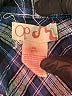 Op 100% Cotton Plaid Blue Long Sleeve Button-Down Shirt Size 7 - 9 - photo 3