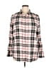 Caslon Plaid Ivory Long Sleeve Button-Down Shirt Size XL - photo 1