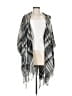 Echo 100% Polyester Gray Tan Poncho One size - photo 1