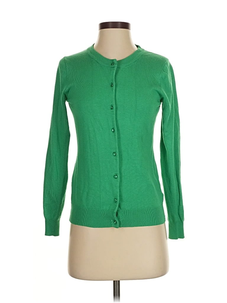Pre-owned Cielo Cardigan Sweater In Green