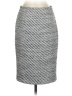 Ann Taylor 100% Polyester Chevron-herringbone Gray Casual Skirt Size 0 - photo 1