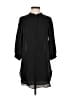 Acrobat 100% Silk Solid Black Casual Dress Size XS - photo 1