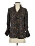 Express Outlet 100% Polyester Paisley Black 3/4 Sleeve Blouse Size S - photo 1