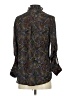 Express Outlet 100% Polyester Paisley Black 3/4 Sleeve Blouse Size S - photo 2