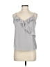 J.Crew 100% Polyester Gray Sleeveless Blouse Size 8 - photo 1