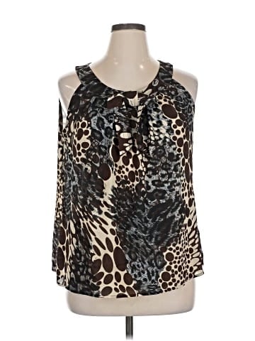 Plisse Sleeveless Blouse (view 1)