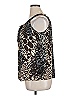 Plisse Brown Sleeveless Blouse Size XL - photo 5