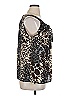 Plisse Brown Sleeveless Blouse Size XL - photo 4