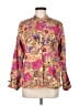 Ashley Floral Pink Long Sleeve Blouse Size M - photo 1