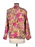 Ashley Floral Pink Long Sleeve Blouse Size M - photo 2
