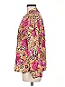 Ashley Floral Pink Long Sleeve Blouse Size M - photo 5